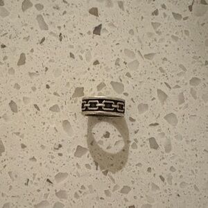 Silver Chain Design Men's Ring